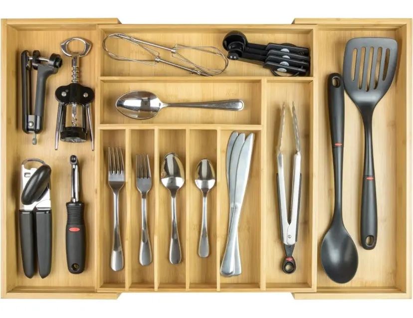 Premium Silverware, Flatware And Utensil Organizer For Kitchen Drawers 1