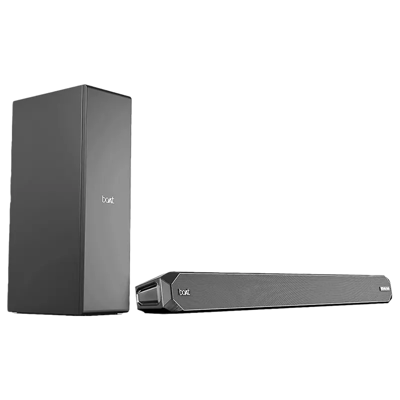 Boat Aavante Bar 1200D | 100W Rms Dolby Audio Soundbar With Wired Subwoofer, 2.1 Channel, Bluetooth, Master Remote Control 1