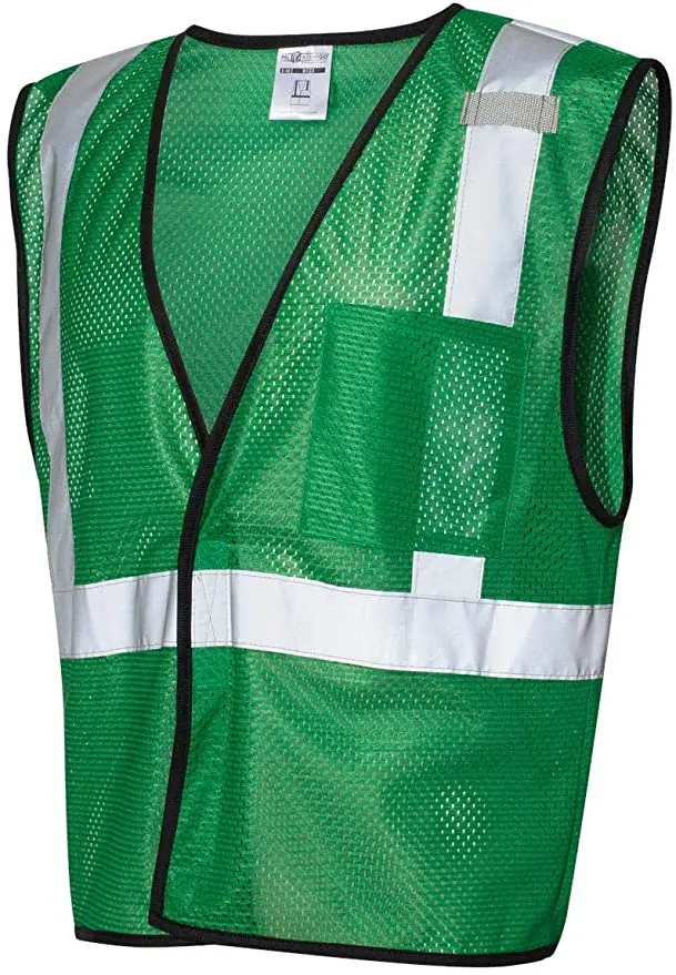 Green Reflective Work Vests 1