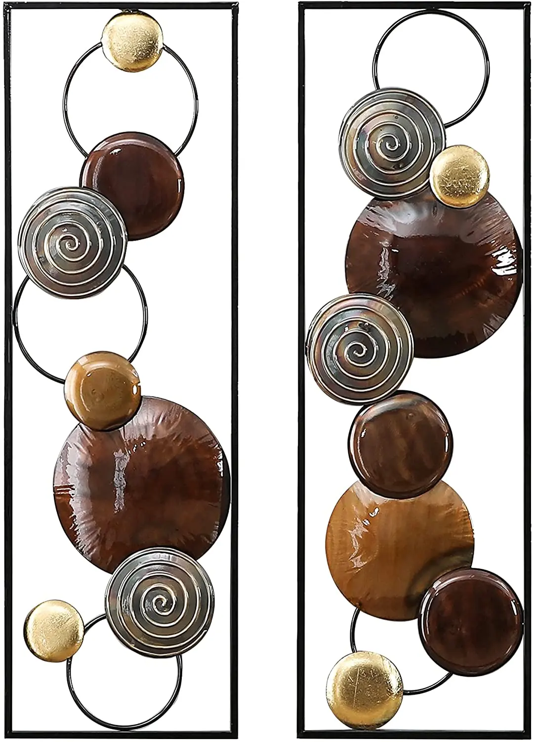 2 Piece Metal Abstract Wall Décor 1