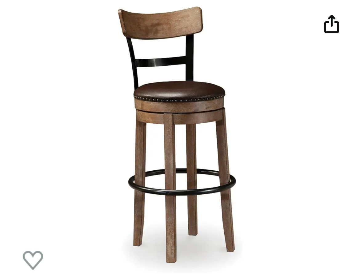 Modern Swivel Pub Height Barstool 1