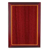 Budget Plaque - Woodgrain Gold Trim 1