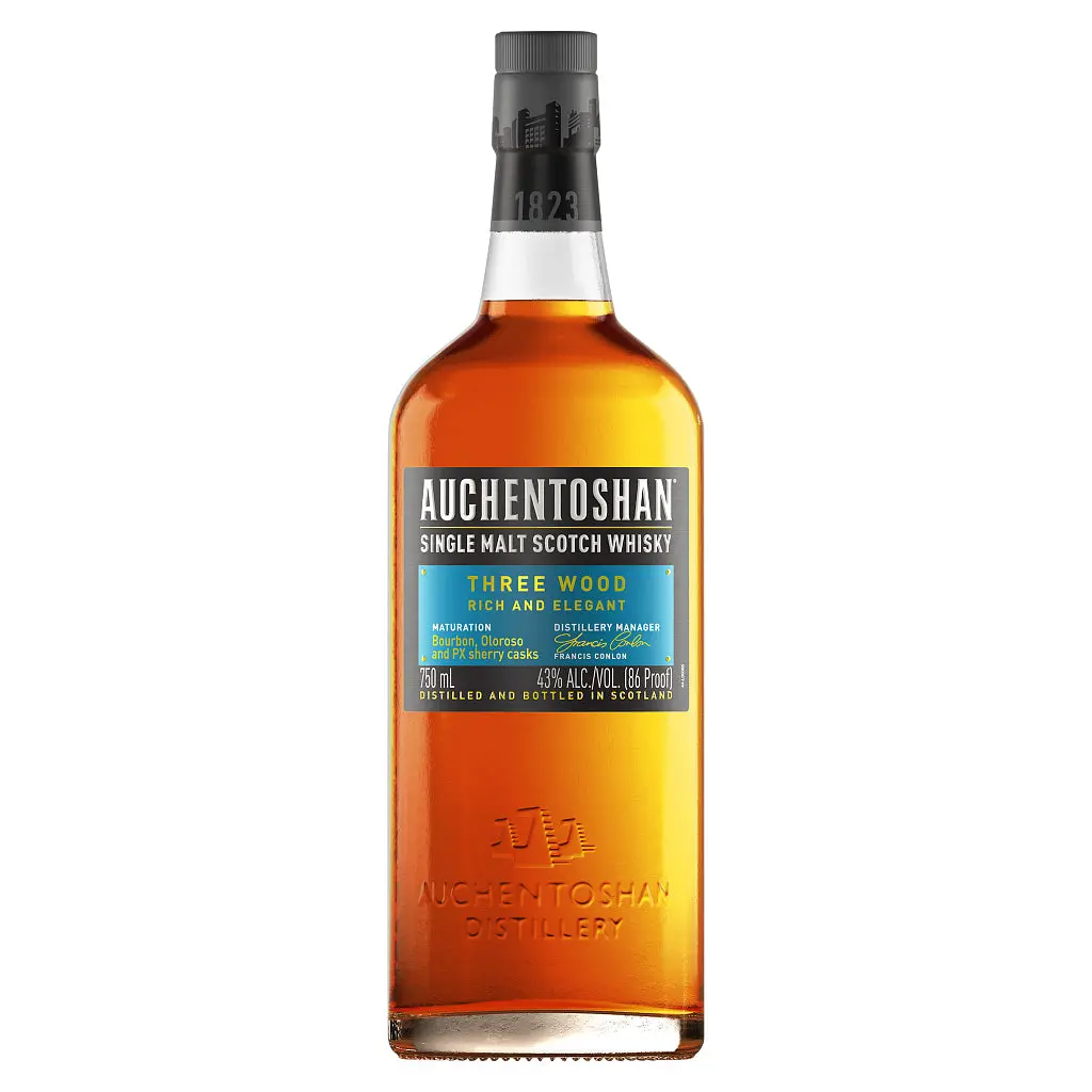 Auchentoshan Three Wood Single Malt Whisky 750Ml 1