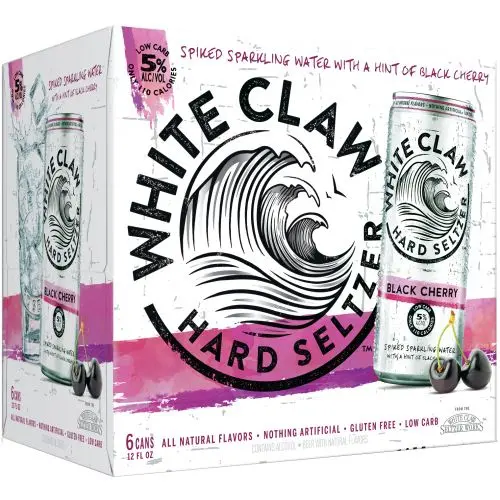 White Claw Hard Black Cherry 6Pk Cans 1