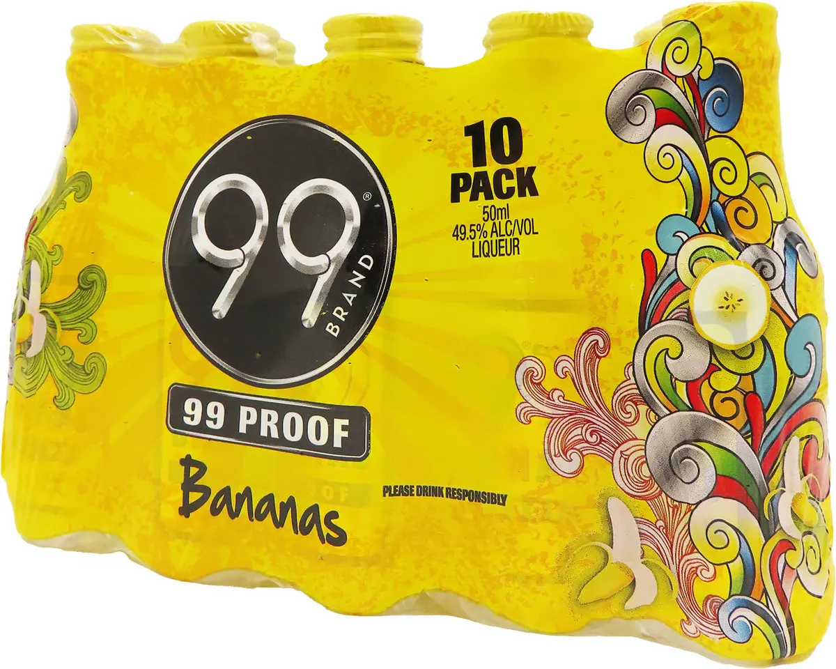 99 Bananas Schnapps 50Ml 10Pk 1