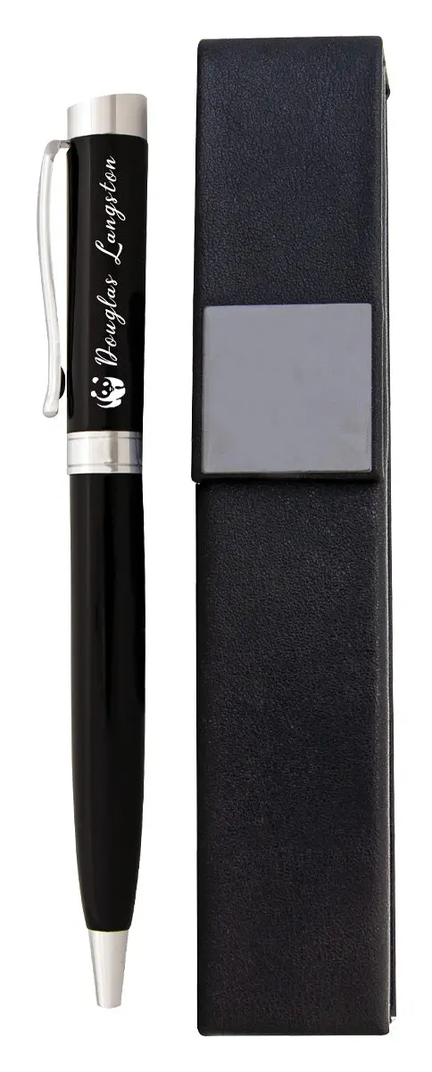 Pen Set In Hardcover Leatherette Case 1