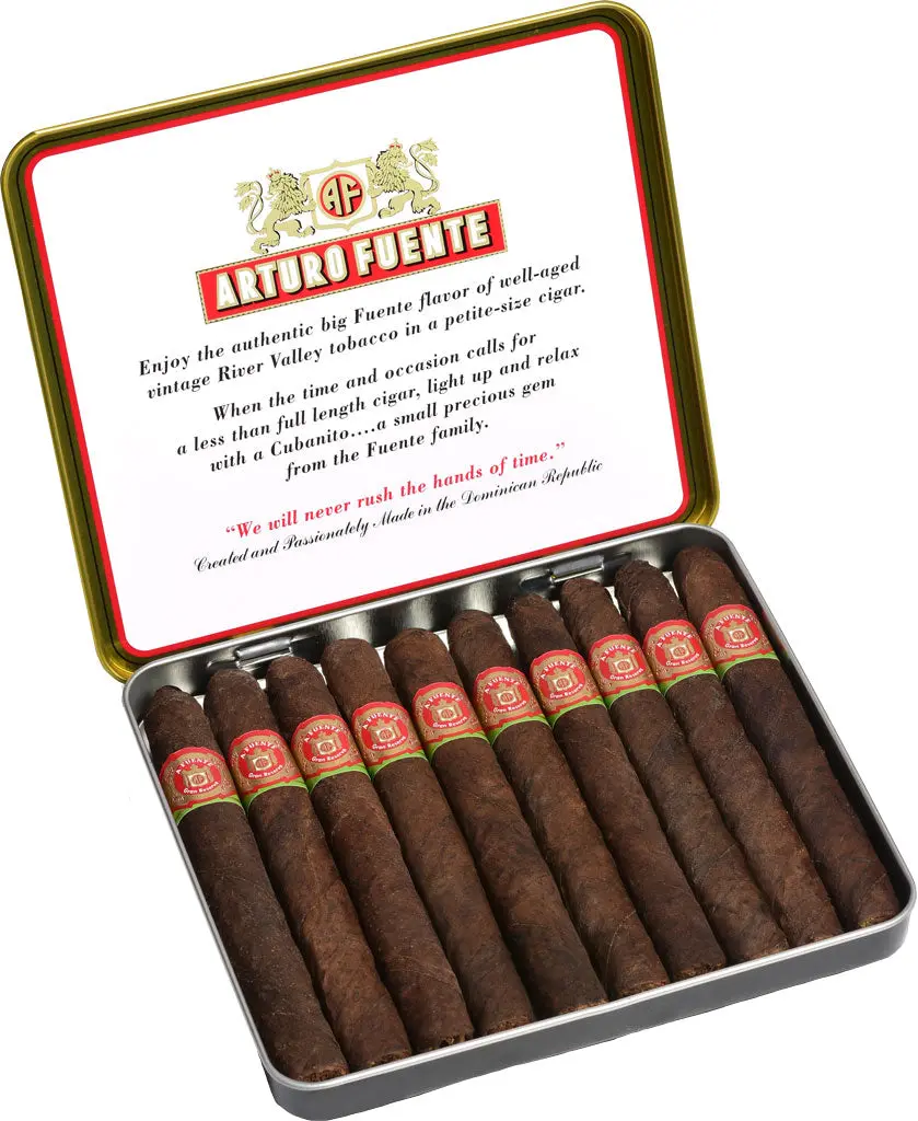 A. Fuente Cubanitos Maduro 10Pk Tin 1
