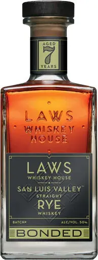 A.D. Laws San Luis Valley Bonded Straight Rye Whiskey 7 Year Old 750Ml 1