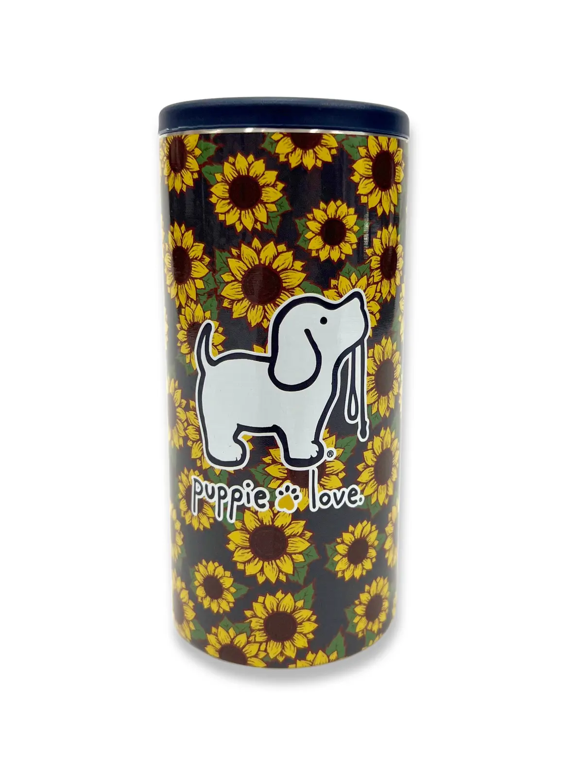 Sunflower Pup Slim Can Cooler 1