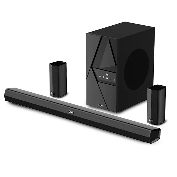 Boat Aavante Bar 3500 | Bluetooth Soundbar With 500W Rms Immersive Sound, 5.1 Channel With Subwoofer, Wired Rear Speakers 1