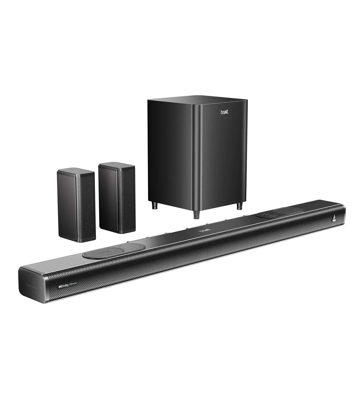 Boat Aavante Prime 7.1.4 7050Da | 700W Rms Soundbar With Dolby Atmos, Wired Subwoofers & Wireless Satellites 1