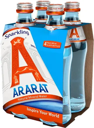 Ararat (Blue) Sparkling Mineral Water 4Pk 1