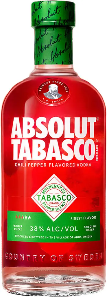 Absolut Tabasco Chili Pepper Flavored Vodka 750Ml 1
