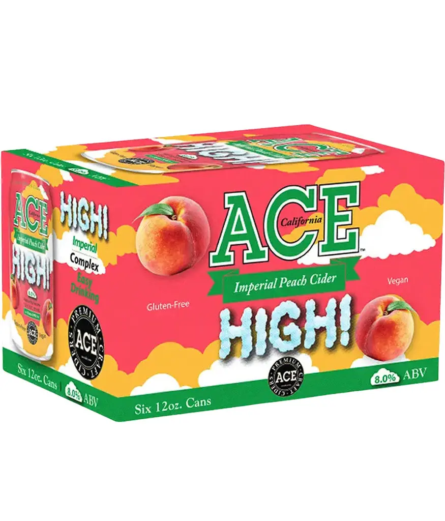 Ace High Imperial Peach Cider 6Pk Cans 1