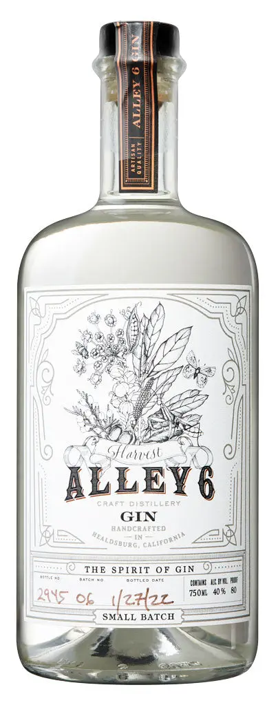 Alley 6 Harvest Gin 750Ml 1