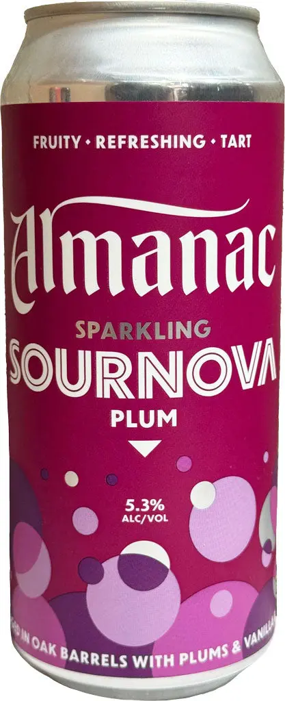 Almanac Plum Sournova Ba Sour 16Oz Can 1