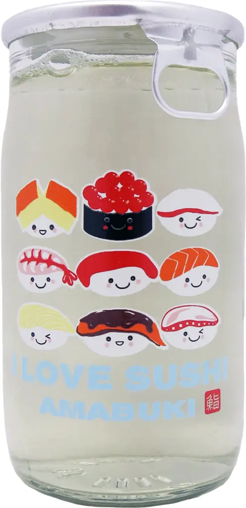Amabuki I Love Sushi Sake 180Ml 1