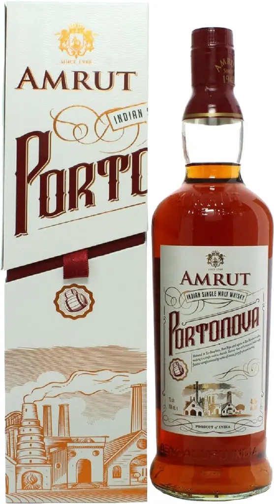 Amrut Single Malt Portonova Oak Barrels 96 Proof 750Ml 1