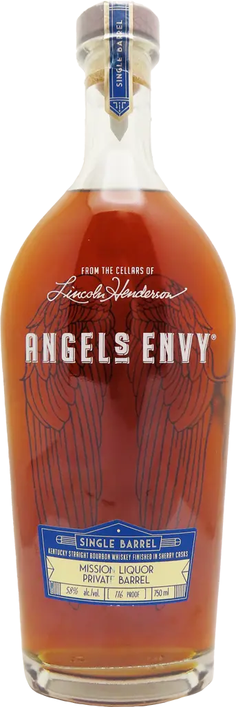Angel's Envy "Mission Exclusive" Single Barrel Bourbon Finished In Sherry Casks 116 Proof 750Ml 1