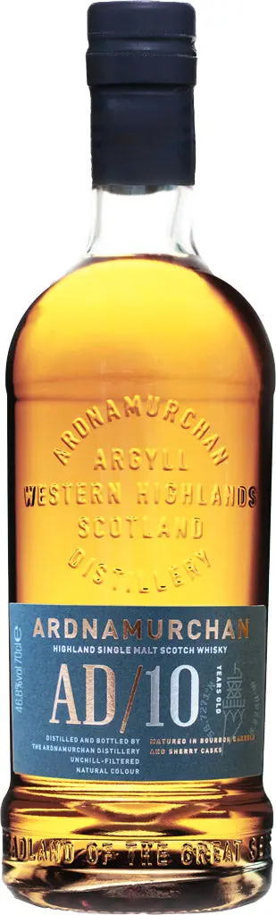 Ardnamurchan Ad Bourbon Barrel Sherry Cask Highland Single Malt Whisky 10 Year Old 700Ml 1