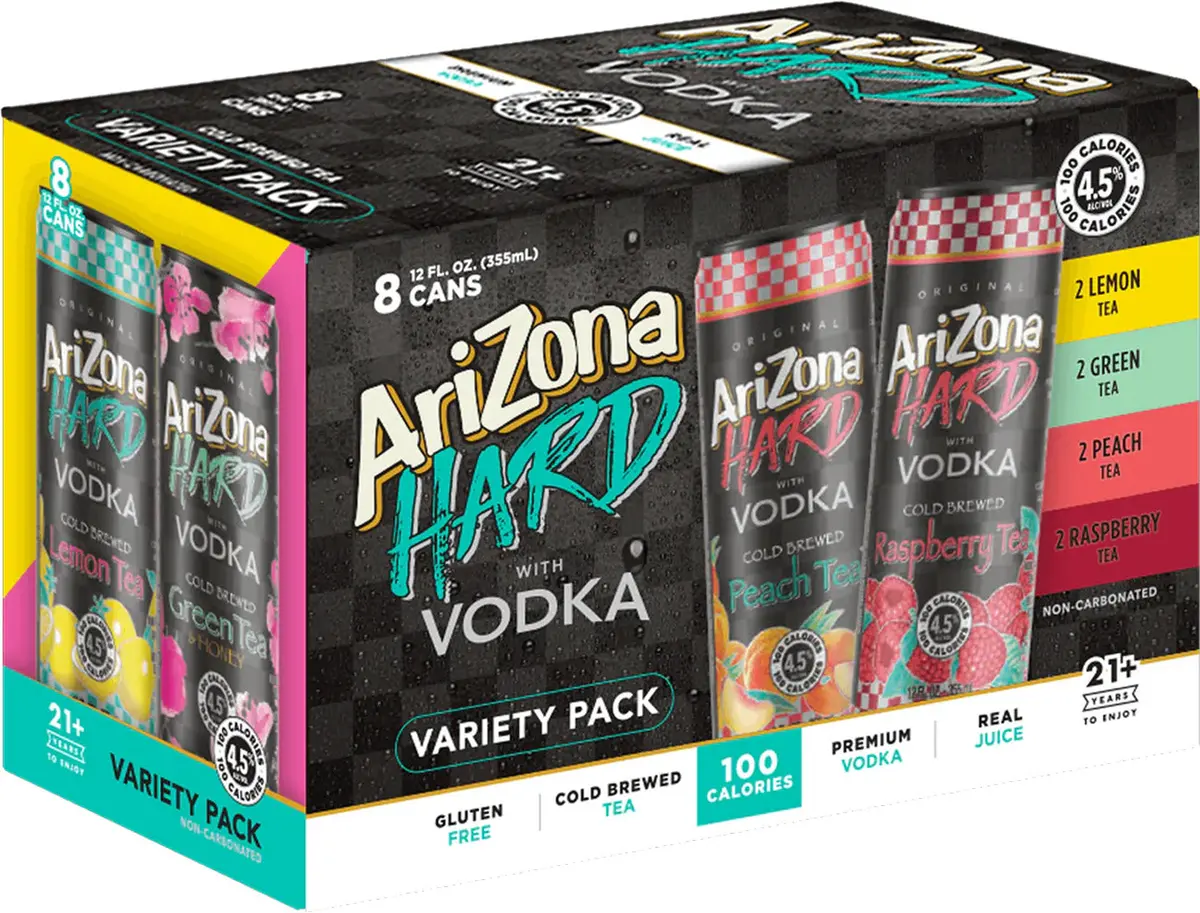 Arizona Hard Tea Variety 8Pk Cans 1
