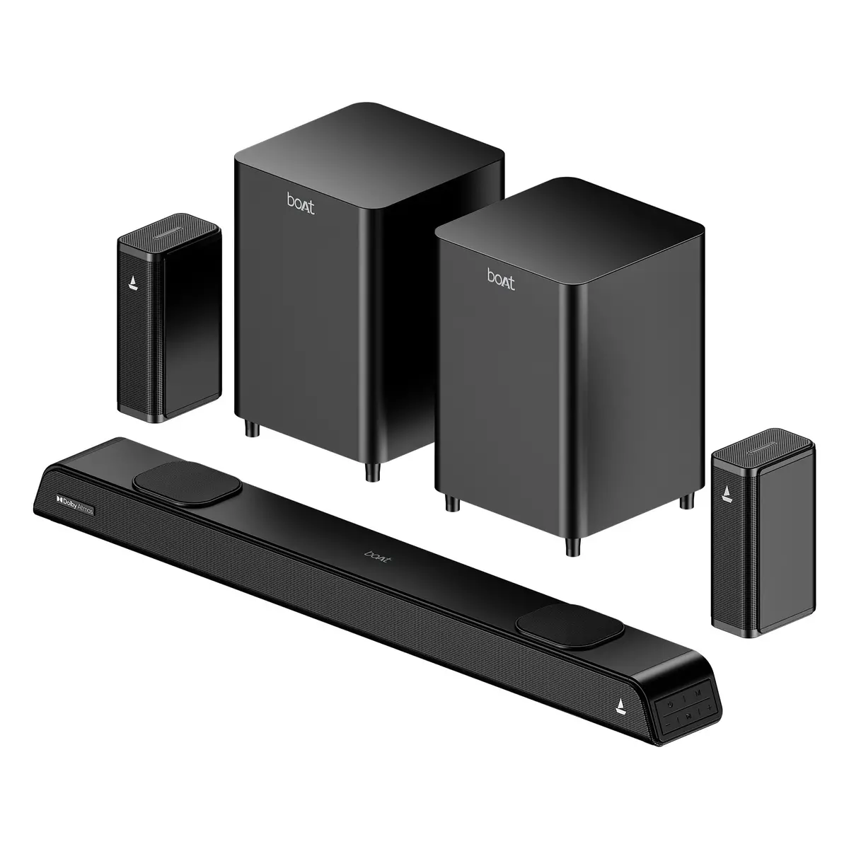 Boat Aavante Prime 5.2.4 6250Da | 625W 5.2.4 Channel Soundbar With Dolby Atmos, Dual Subwoofers & Wireless Rear Satellites 1
