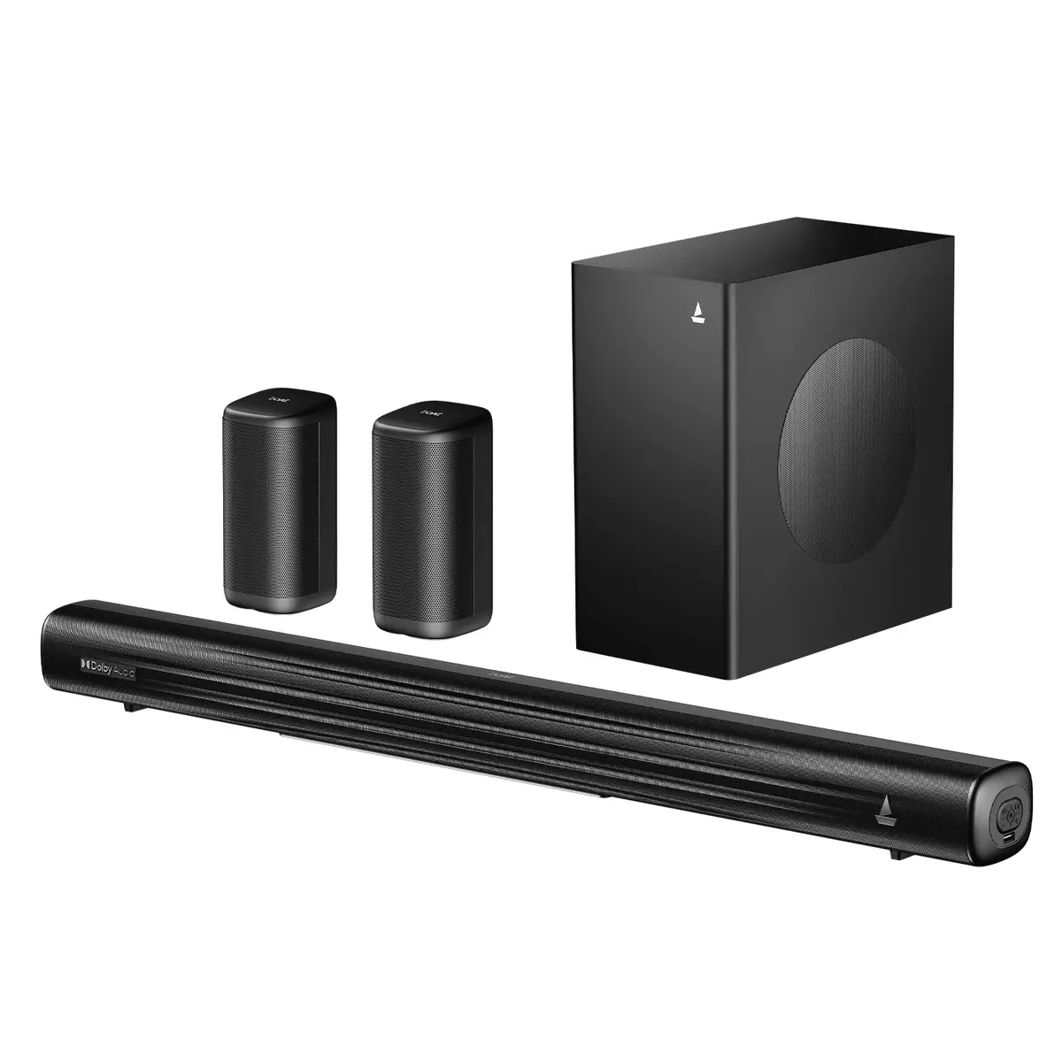 Boat Aavante Prime 5.1 5050D | 500W Rms Soundbar With Dolby Audio, Wired Subwoofer 1