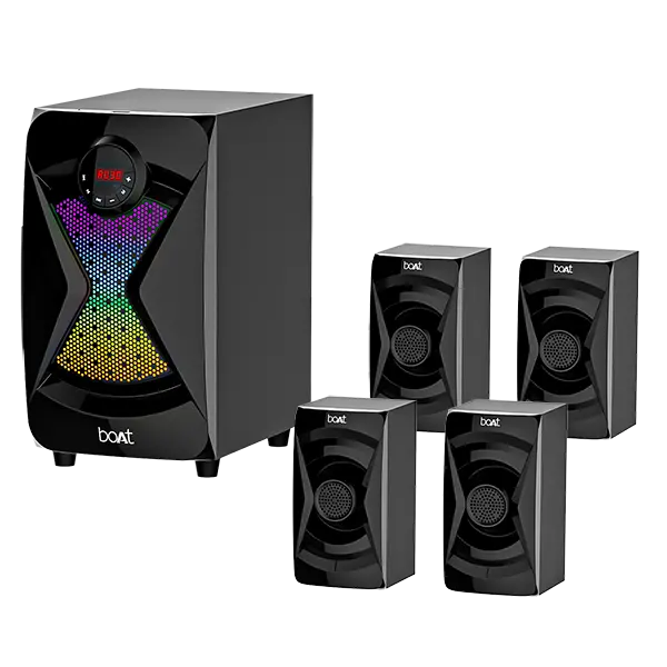 Boat Blitz 1500 Pro | 4.1 Channel 80W Rms Boat Signature Sound, Dynamic Rgb Lights, Multi-Connectivity 1