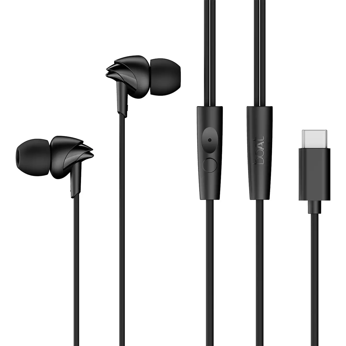 Boat Bassheads 300C | In-Ear Wired Earphones With Type-C Connector & Built-In Mic 1