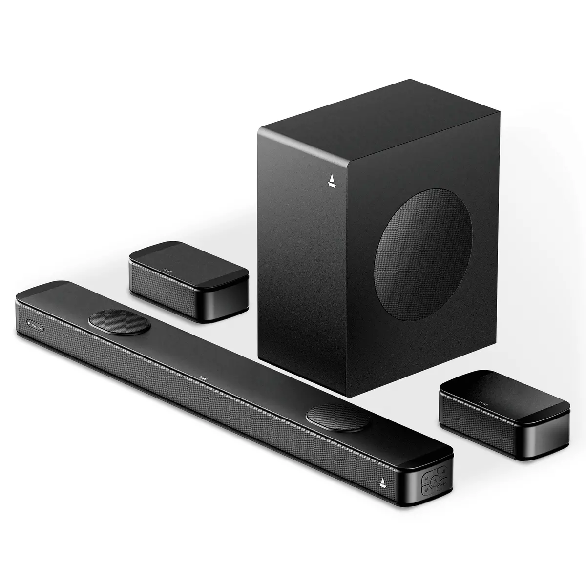 Boat Aavante Prime 5.1.2 5050Da | 550W 5.1.2 Channel Soundbar With Dolby Atmos, Wireless Rear Satellites & Master Remote 1