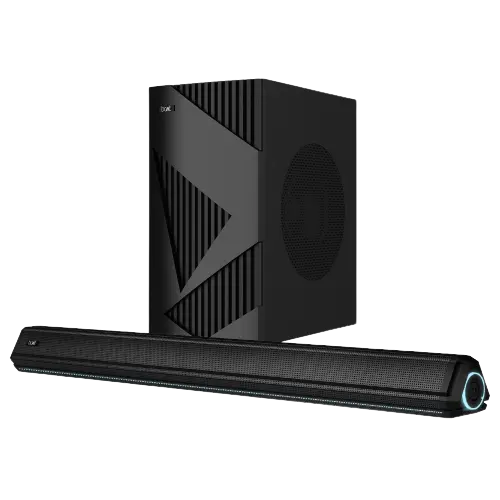 Boat Aavante Bar 1550 Pro | 160W Rms 2.1 Channel Soundbar, Wired Subwoofer, Multiple Eq Modes, Led Lights, Aux, Usb, Optical 1