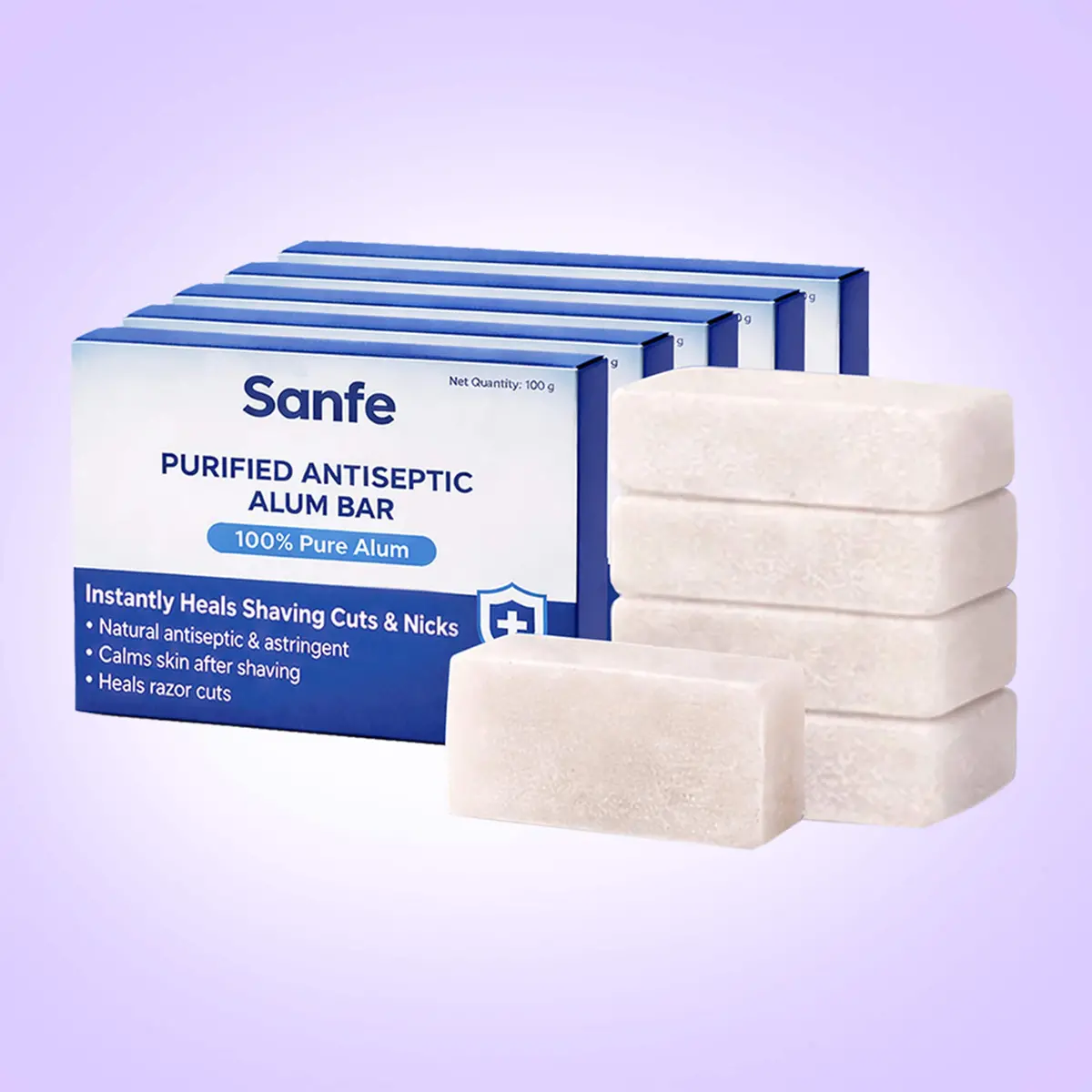 Sanfe Purified Alum Bar (Pack Of 5) 1