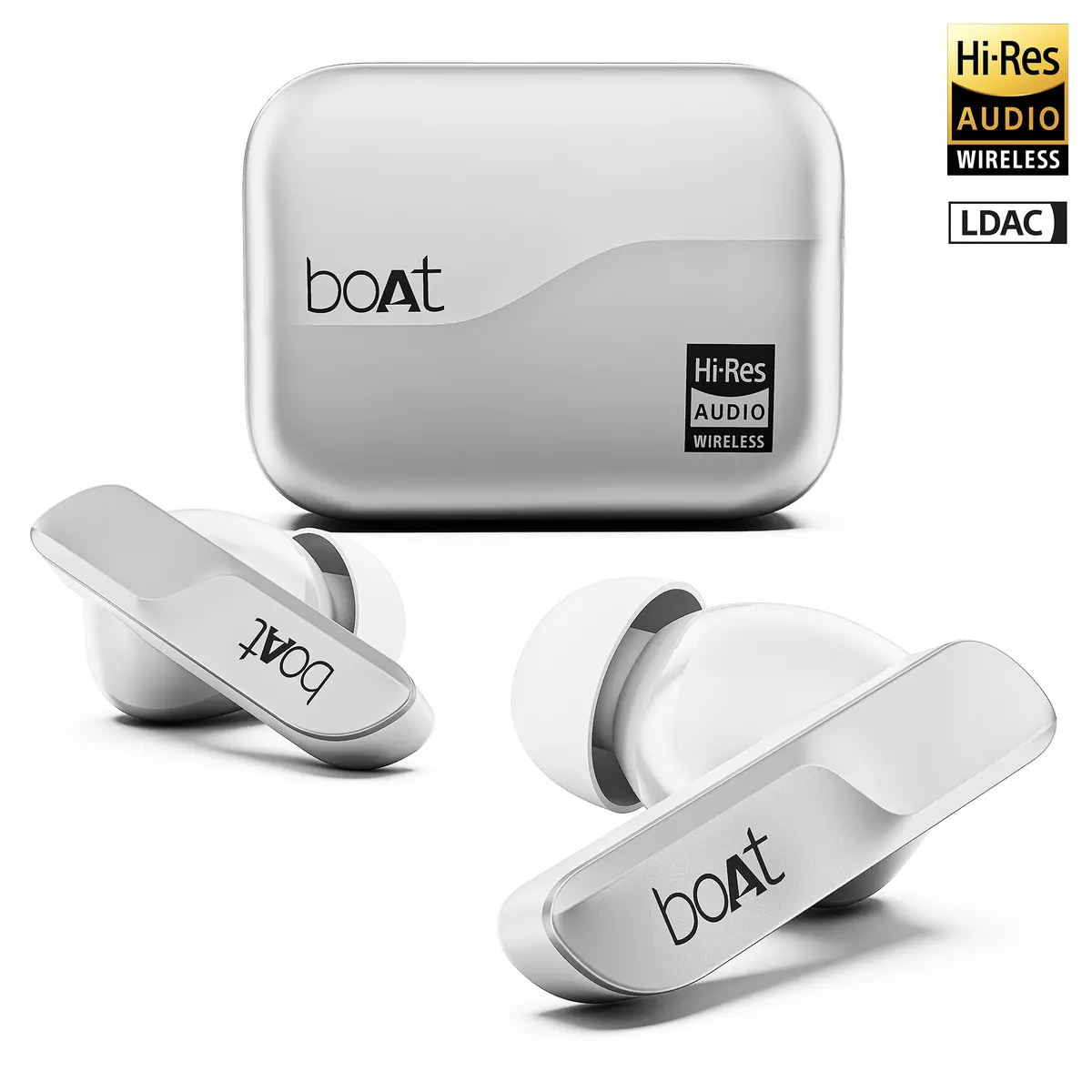 Boat Airdopes 800 Hidef | Wireless Earbuds With 40 Hours Playback, High-Res Audio With Ldac, Ai Enx Technology 2