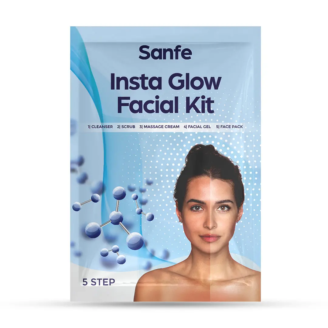 Sanfe Insta Facial Kit | 5-Step Facial Magic For Oily, Dull & Tanned Skin 1
