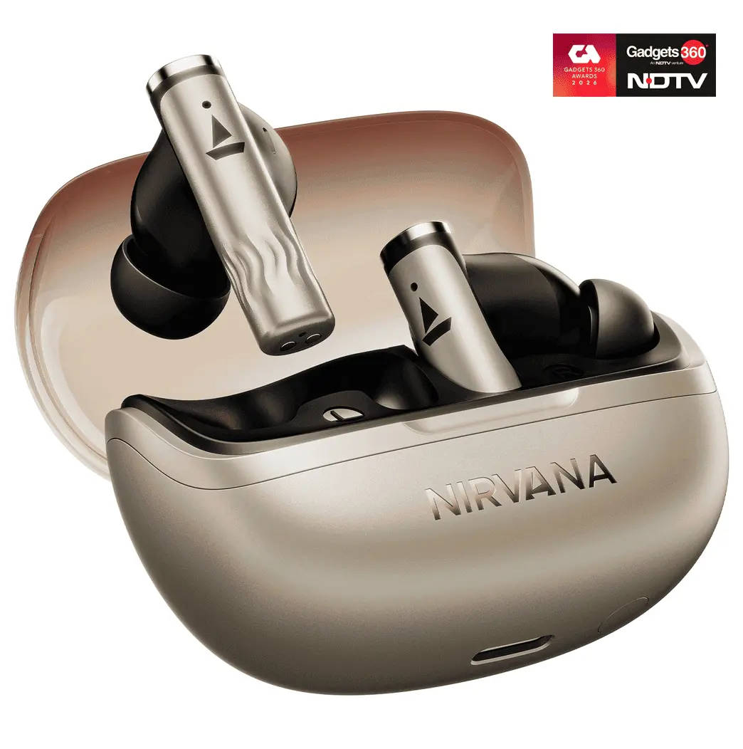Boat Nirvana Zenith Pro | Wireless Earbuds With Spatial Audio, 80H Playback & 50Db Hybrid Adaptive Anc "Awarded Best Tws By Gadgets 360" 2
