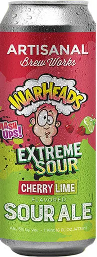 Artisanal Warheads Cherry Lime Sour 16Oz Can 1