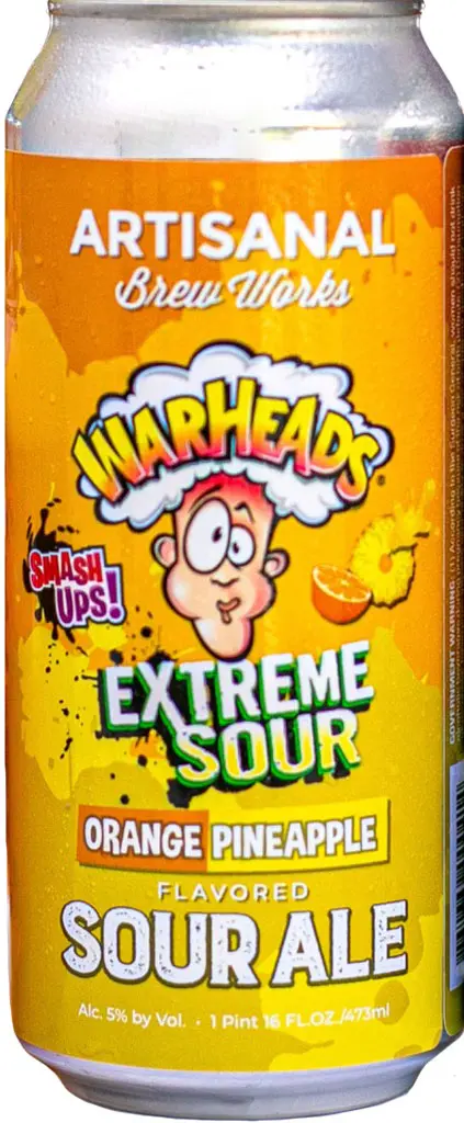 Artisanal Warheads Orange Pineapple Sour 16Oz Can 1