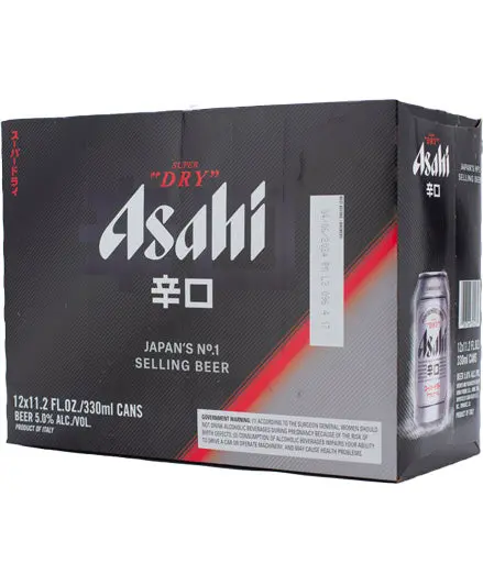 Asahi Dry Lager 12Pk Cans 1