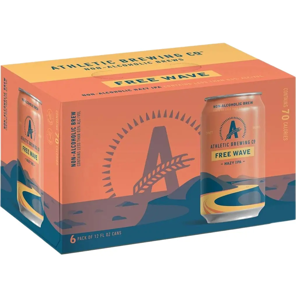 Athletic Non-Alcoholic Free Wave Hazy Ipa 6Pk Cans 1