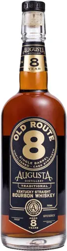 Augusta Old Route 8 Cask Strength 8 Year Old Straight Bourbon Whiskey 750Ml 1