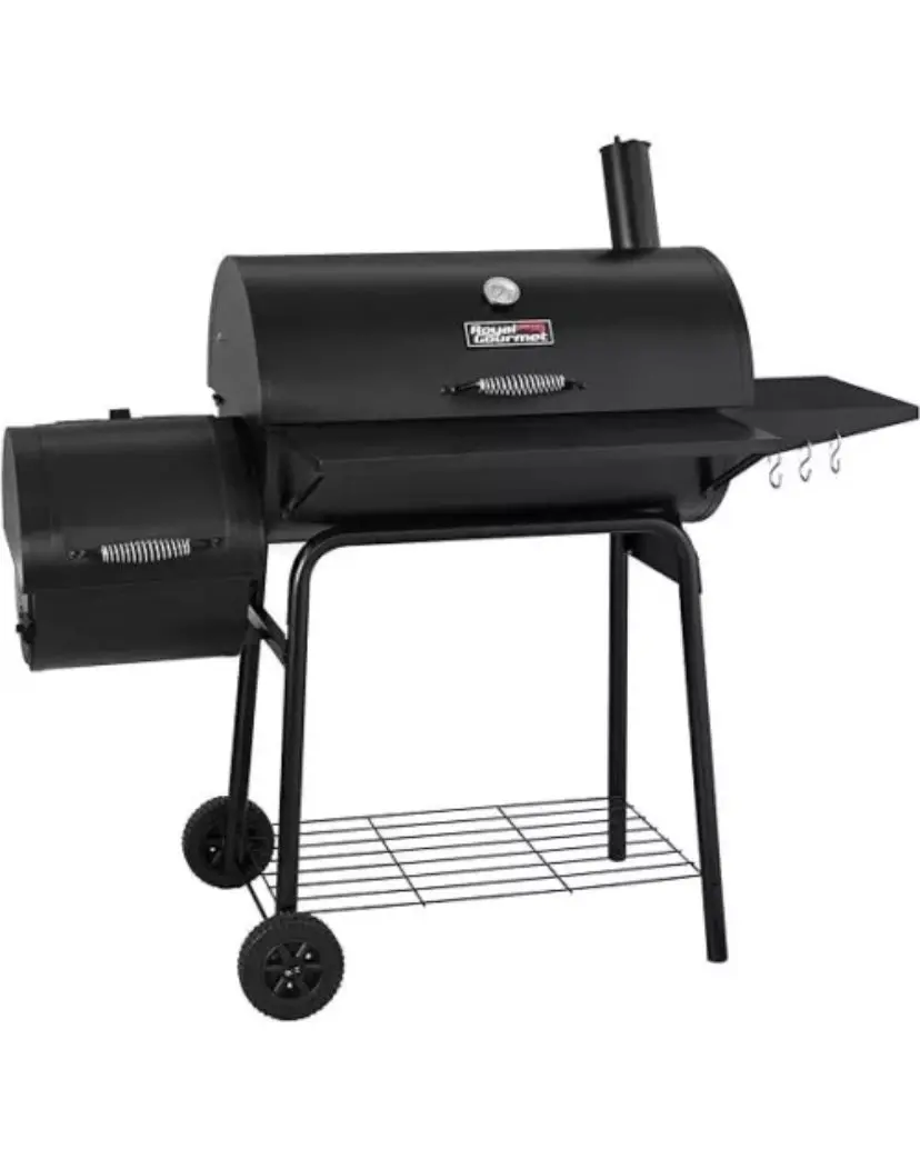 Bbq Charcoal Grill Royal Gourmet Cc1830s 30" And Offset Smoker, Outdoor Camping 1