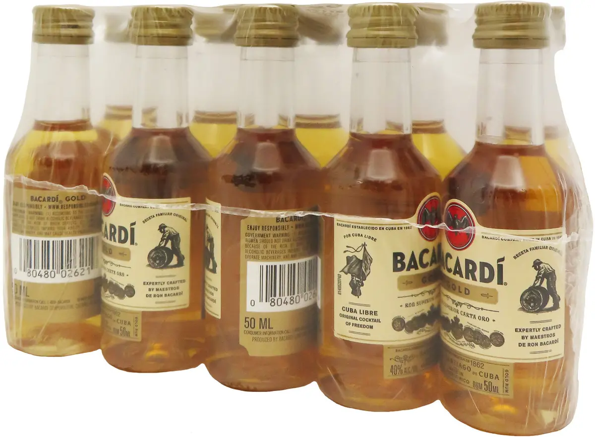 Bacardi Gold 50Ml 10Pk 1