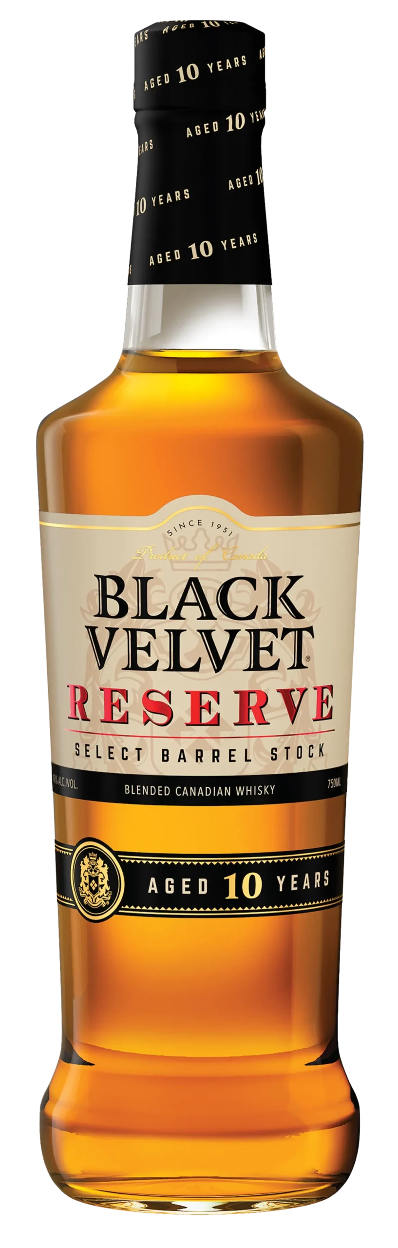 Black Velvet Canadian Whiskey Reserve 10 Year Old 750Ml 1