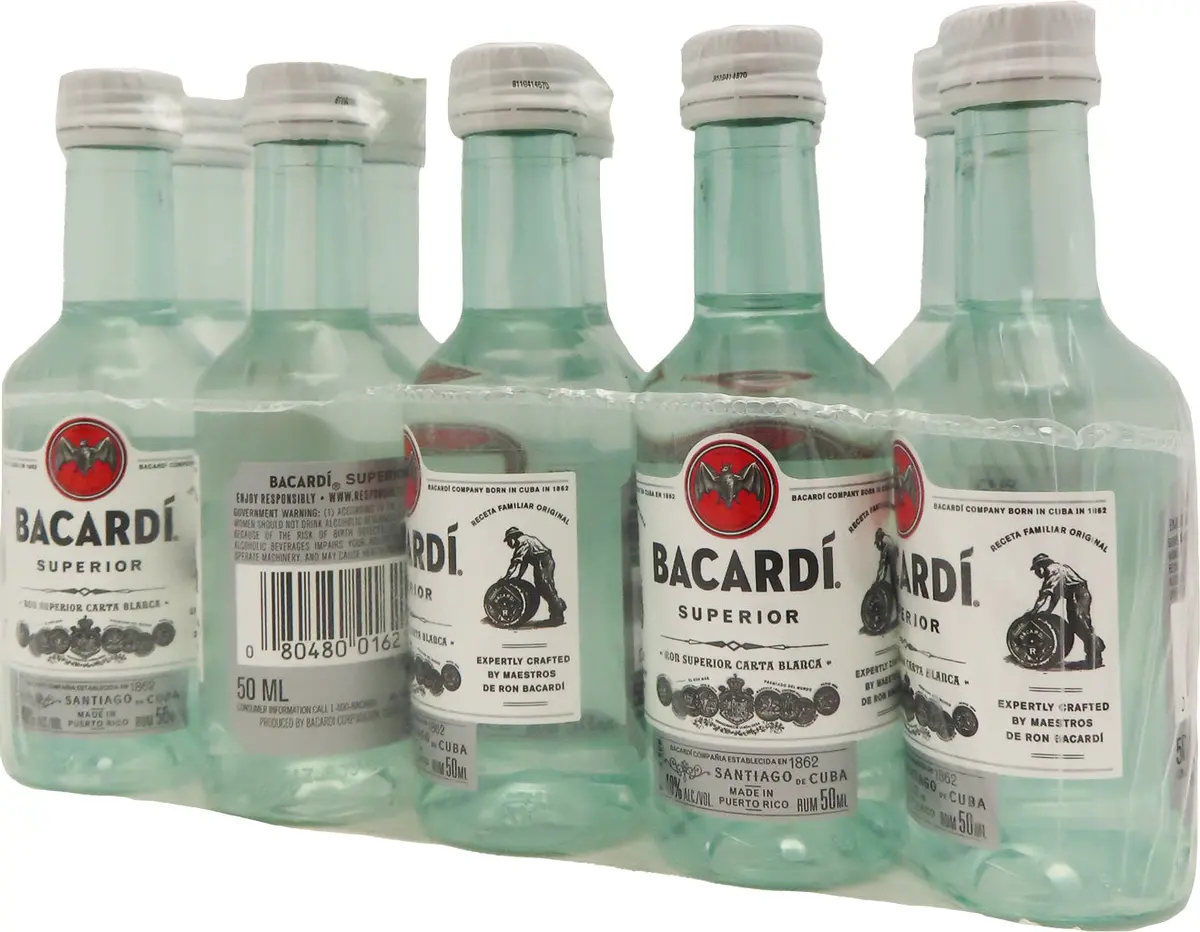 Bacardi Light 50Ml 10Pk 1