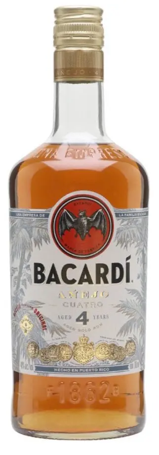 Bacardi Anejo Cuatro 4 Year Old 750Ml 1