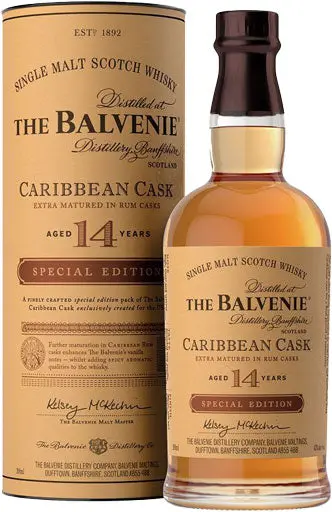 Balvenie Caribbean Cask 14 Year Old Single Malt Whisky 200Ml 1