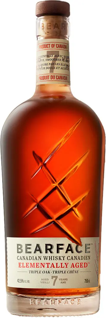 Bearface Elementally Aged Triple Oak 7 Year Old Canadian Whisky 750Ml 1