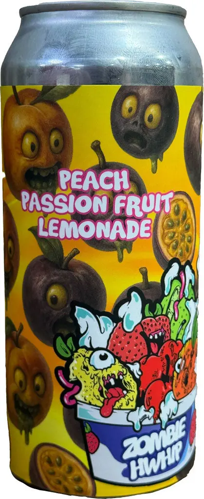 Beer Zombies Hwhip Peach Passion Fruit Lemonade Sour 16Oz Can 1