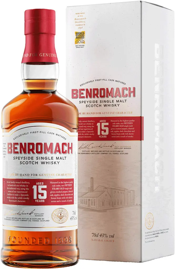 Benromach Single Malt Whisky 15 Year Old 700Ml 1