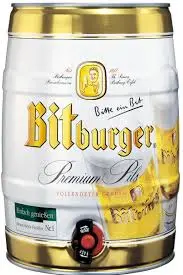 Bitburger Premium 5L Mini Keg (In Store Pick Up Only) 1